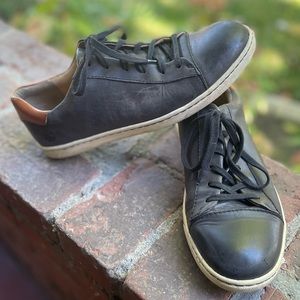 Born Mens Alleghency Casual Low Lace Up Sneakers Size 9.5M Black